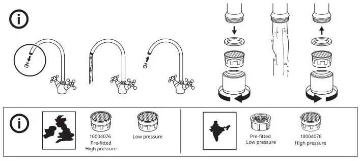 IKEA EDSVIK Dual Control Kitchen Mixer Tap - installation 11