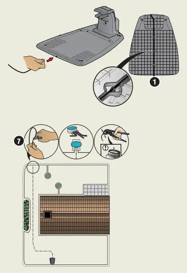 Install and connect the guide wire