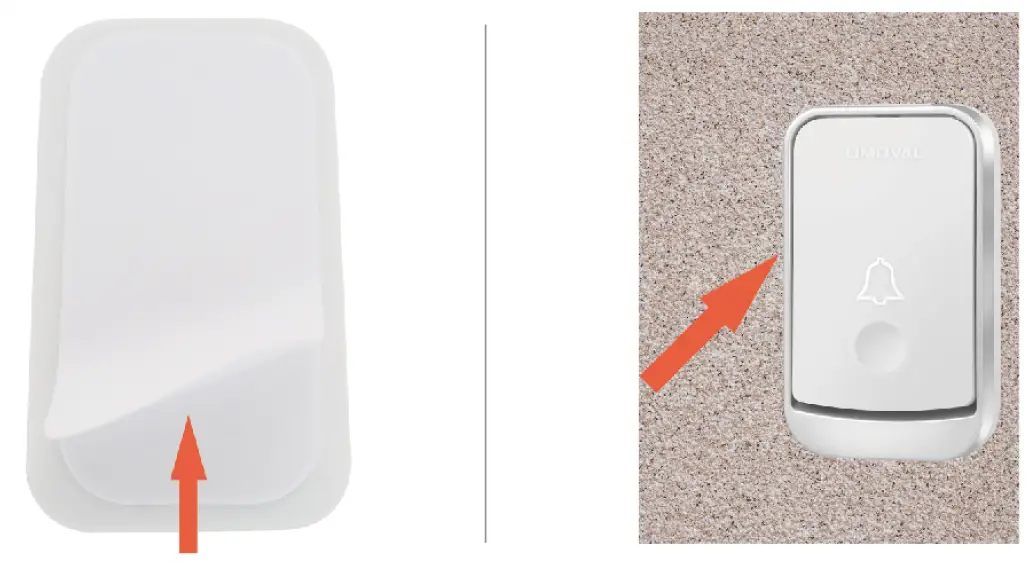 UMOVAL UM-BELL-193-01 Battery-Powered Wireless Doorbell Kits FIG 7