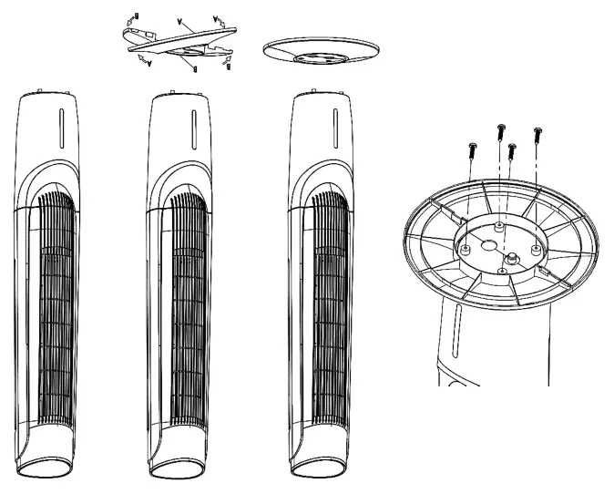 Goldair GPEV200 3L Evaporative Tower Fan - fig 1