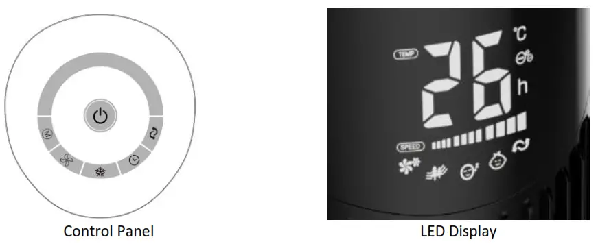 Goldair GPEV200 3L Evaporative Tower Fan - fig 2