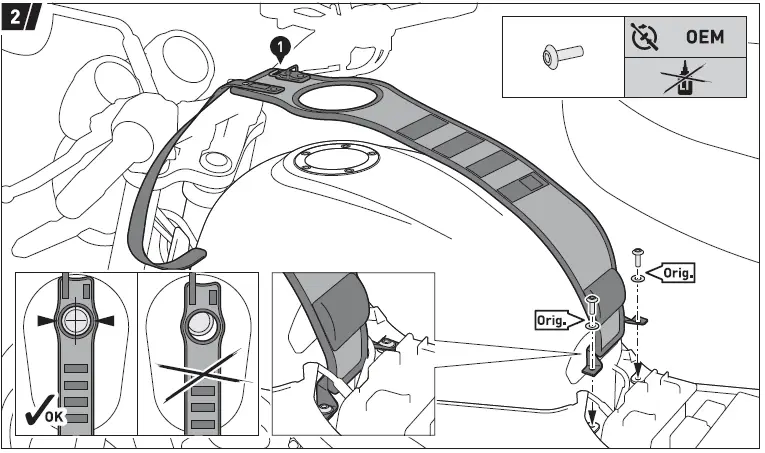 SW-MOTECH BC.TRS.08.891.50100 Legend Gear Tank Strap Set-5