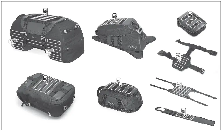 SW-MOTECH BC.TRS.08.891.50100 Legend Gear Tank Strap Set-9