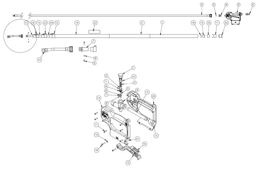 BRAVE BRSW6001 Aluminum Telescoping Soft Wash Extension Wand-1