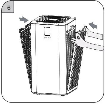 Inofia AIR PURIFIER - Install the filter