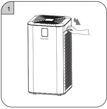 Inofia AIR PURIFIER - Place your fingers