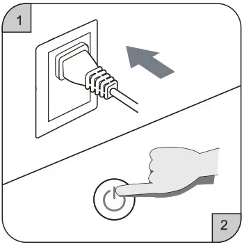 Inofia AIR PURIFIER - Power on the appliance