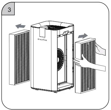 Inofia AIR PURIFIER -Replacement of Filter 3