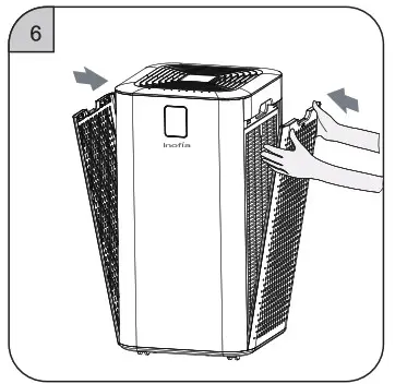 Inofia AIR PURIFIER -Replacement of Filter 6
