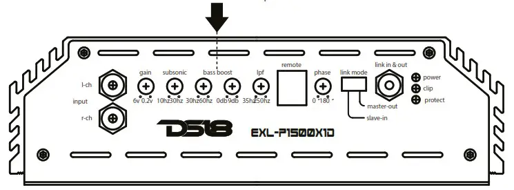 DS18 EXL P1500X1D Competition Monoblock Subwoofer Amplifier - BASS BOOST