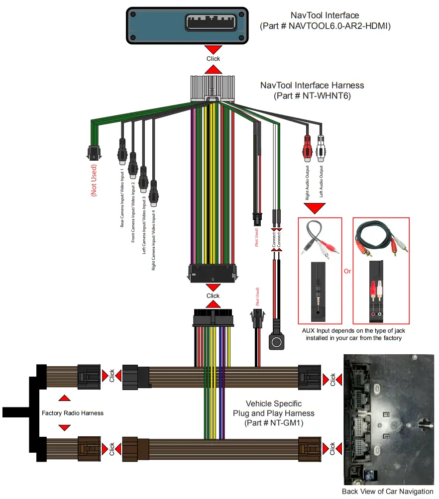 NAV TOOL Cadillac Escalade 2007-2014 Navigation Video Interface - Fig 3