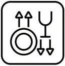 Omega ODW300XN Slimline Freestanding Dishwasher - icon 3