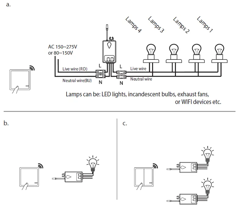V-TAC VT-5131-2 Wireless Switch fig (3)..