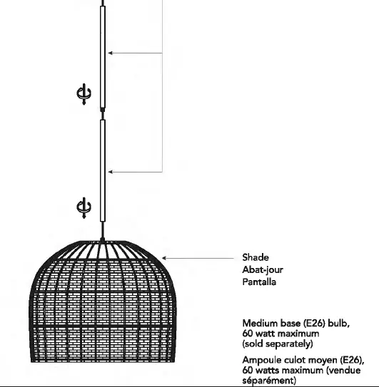 globe-65783-2-Light-Matte-Brass-Convertible-Chandelier-03