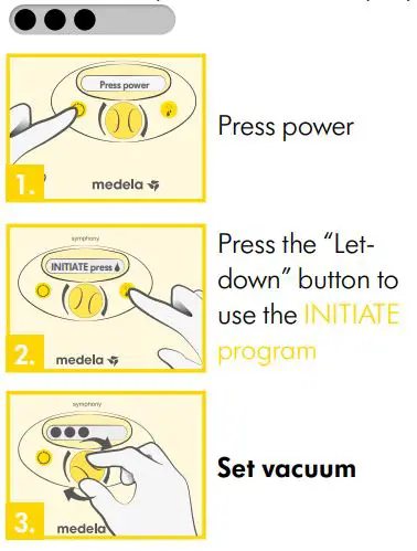 medela 0240215 Symphony Plus Double Electric Breast Pump User Guide - INITIATE program