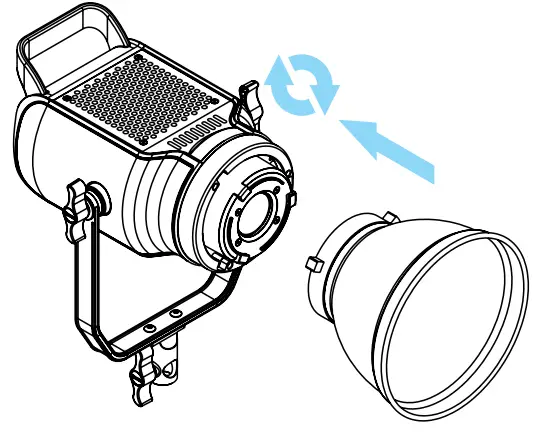 GVM SD300D Bi-Color LED Video Spotlight - overview 2
