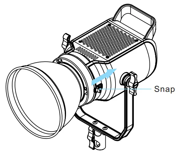 GVM SD300D Bi-Color LED Video Spotlight - overview 3