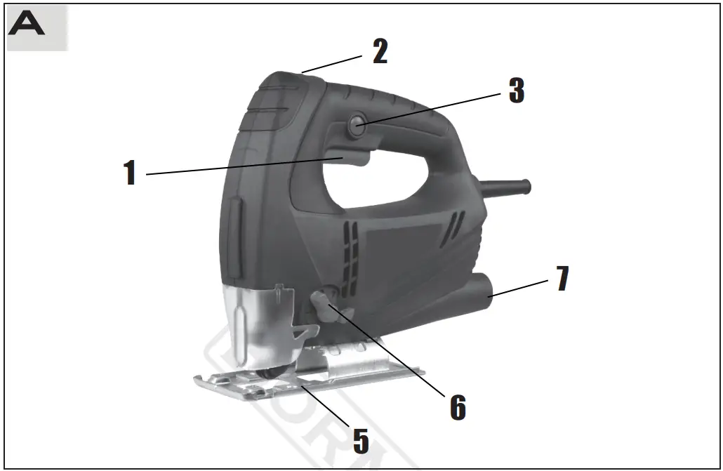 BORMANN BJS6000 600W Adjustable Jigsaw - Fig 1