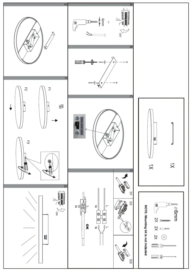 Lucci LEDlux 181044 YUMA Round Medium Flush Mount