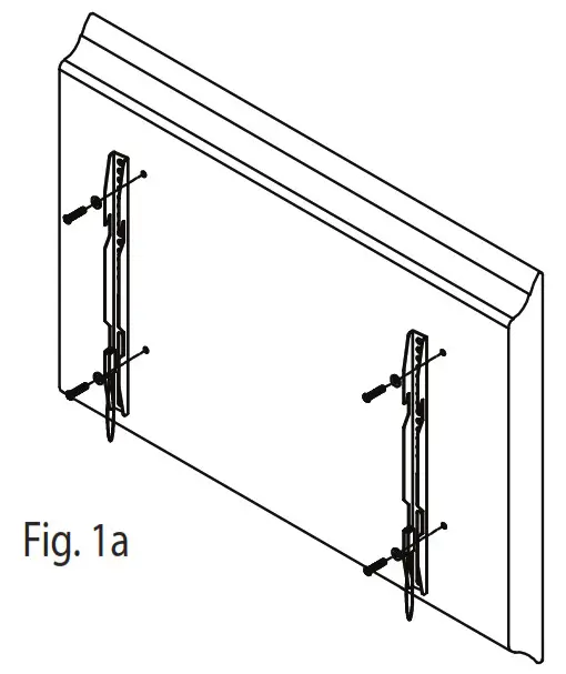 Atak AXF2675 Fixed Flat Panel Wall Mount - Fig. 1a