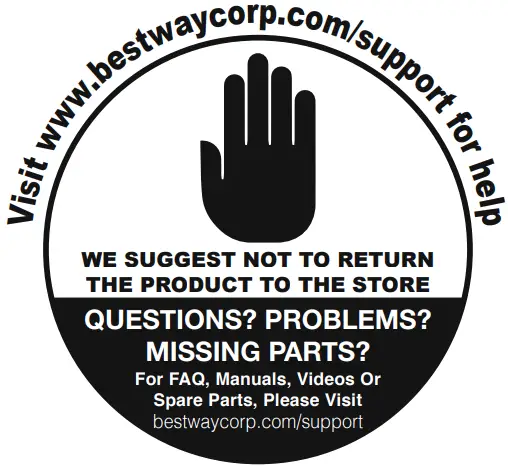 Bestway 57270 Fast Set Round Swimming Pool - sambol 1