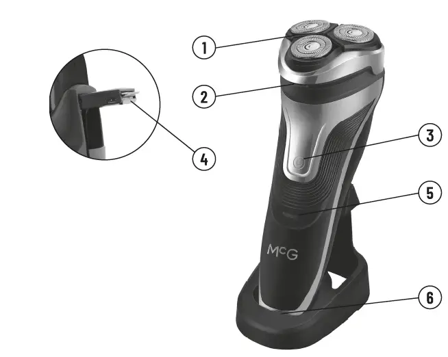 McGREGOR.-Rechargeable-3-Head-Shaver-fig-1
