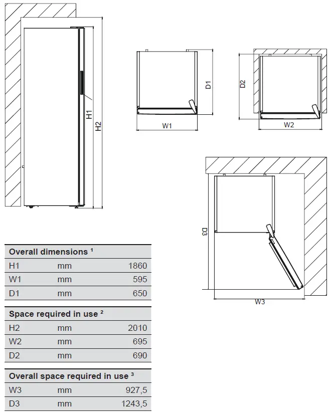 GRAM KS441862 Fresh 4000 60cm white Refrigerator 10