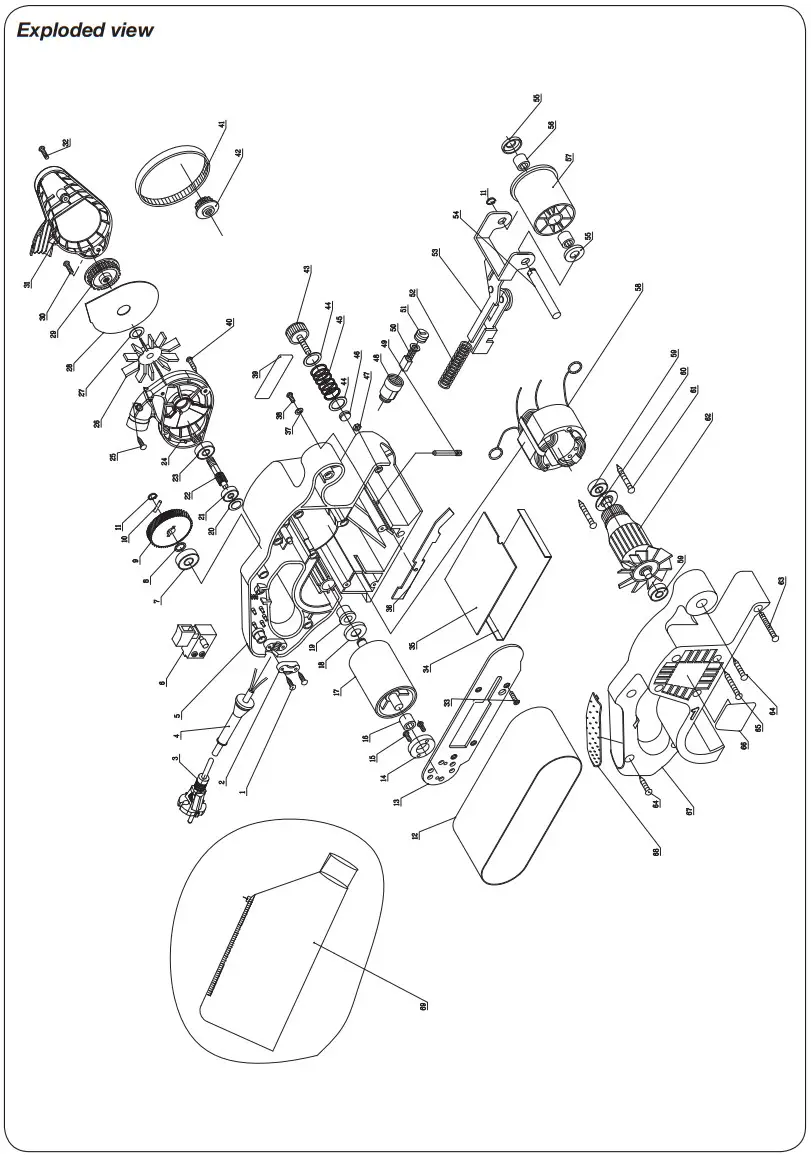 FERM BSM1024 Belt Sander 950 W Belt - Figure 3