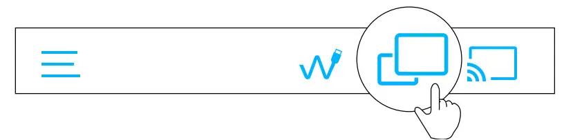 EZCast Band 1 Wireless Display Receiver - Top bar