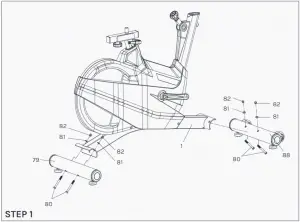 LIFESPAN SM-700 Spin Bike STEP 1
