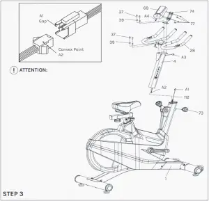 LIFESPAN SM-700 Spin Bike STEP 3