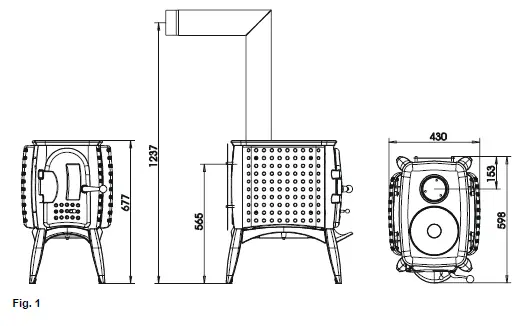 AUSTROFLAMM G1 Wood-Burning Stove-1