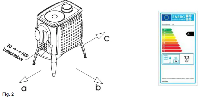 AUSTROFLAMM G1 Wood-Burning Stove-2