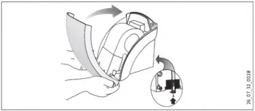 STIEBEL ELTRON HTE 4 Compact Hand Dryer - Fitting the HTE 4 casing cover