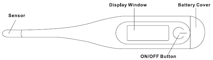 Digital Clinical Thermometer Kd-1340 Instruction Manual