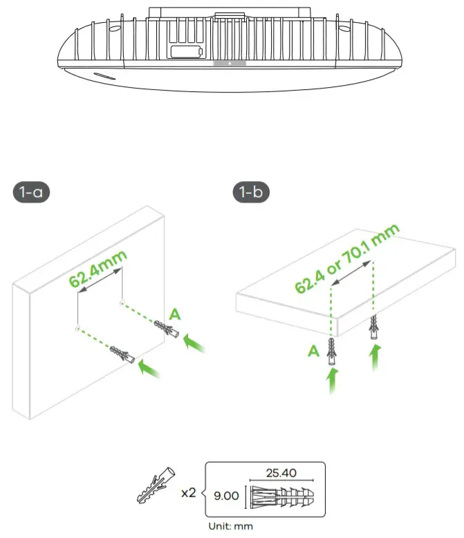 use-IP ZYXEL WAX650S WiFi 6 Dual-Radio Unified - Mounting