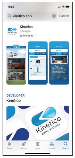 Kinetico Kinex Salt Monitor - App
