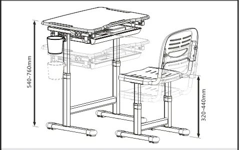 VIPACK-FURNITURE-B201-Adjustable-Kids-Desk-Comfortline-201-9
