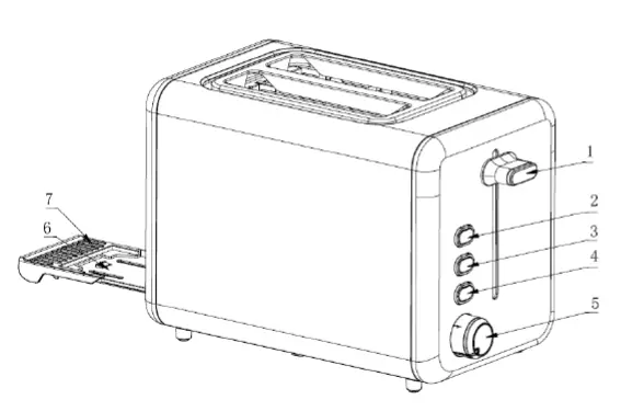 cookworks-TA1710A-GS-Stainless-Steel-2-Slice-Toaster-FIG-1