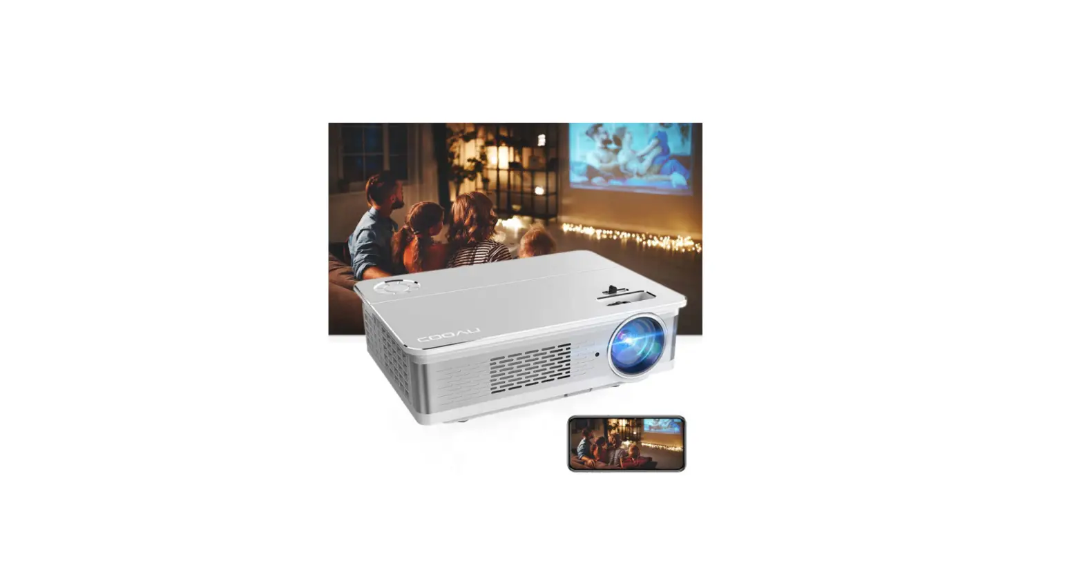 Cooau A6000 Smart Movie Projector User Manual