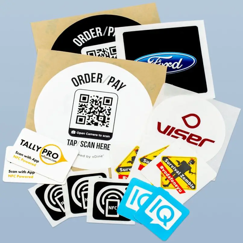 GoToTags Custom NFC Sticker 28 mm x 28 mm Square