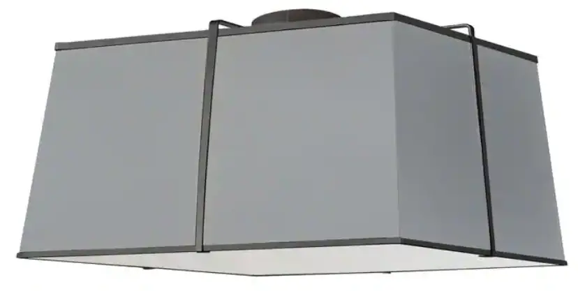 Dainolite-TRA-163FH-Grey-Incandescent-Flush-Mount-Light-PRODUCT-INMAGE