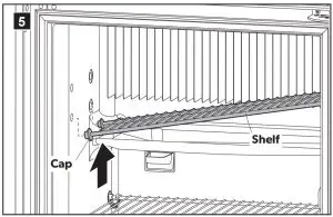 Removing and replacing the shelves