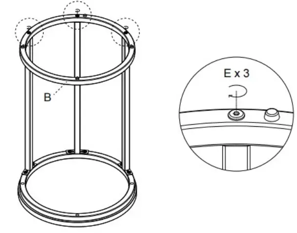 THE-HOME-DEPOT-ST725B-247-Golden-Metal-Outdoor-Side-Table-with-Round-Marble-Color-Top-fig-4