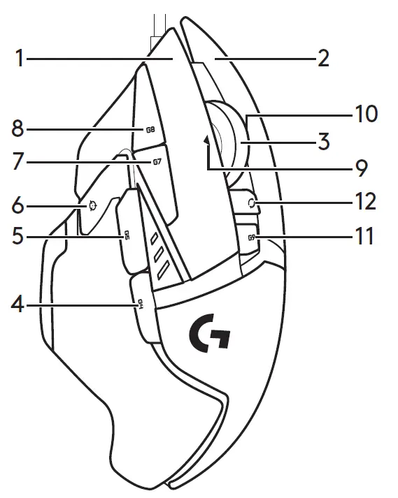 logitech G502 Hero Gaming Mouse 5