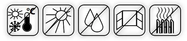 inELS RFTI-20 Temperature and Humidity Sensor - Avoid rapid temperature changes