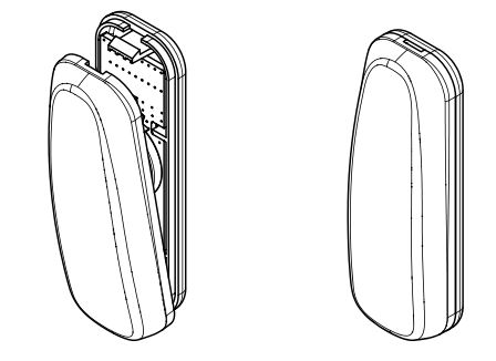 inELS RFTI-20 Temperature and Humidity Sensor - Carefully snap the front cover back on