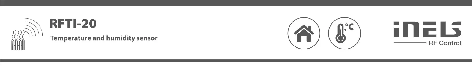 inELS RFTI-20 Temperature and Humidity Sensor Instruction Manual