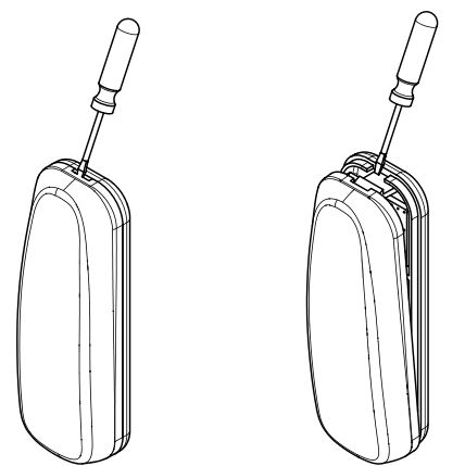 inELS RFTI-20 Temperature and Humidity Sensor - Use the screwdriver carefully