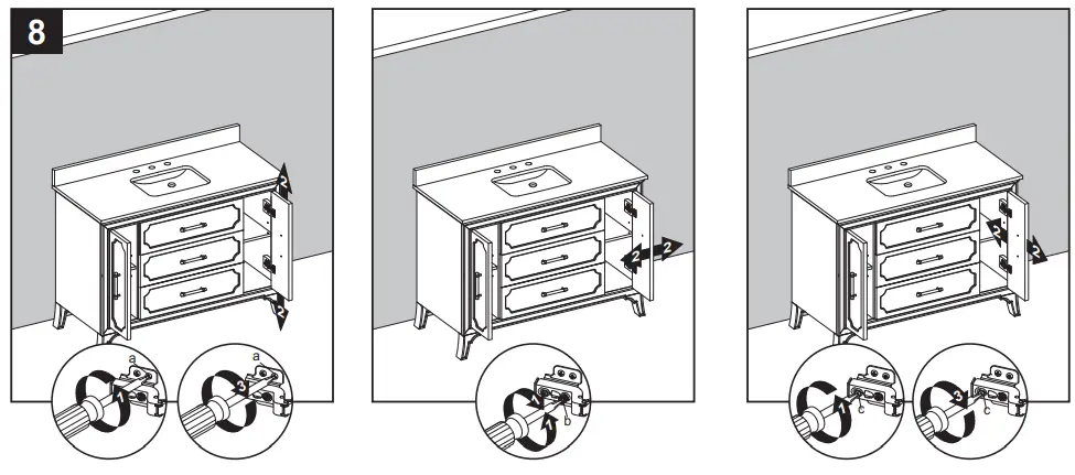 allen roth 48-in Vanity with Top - following manne